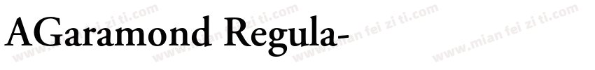 AGaramond Regula字体转换